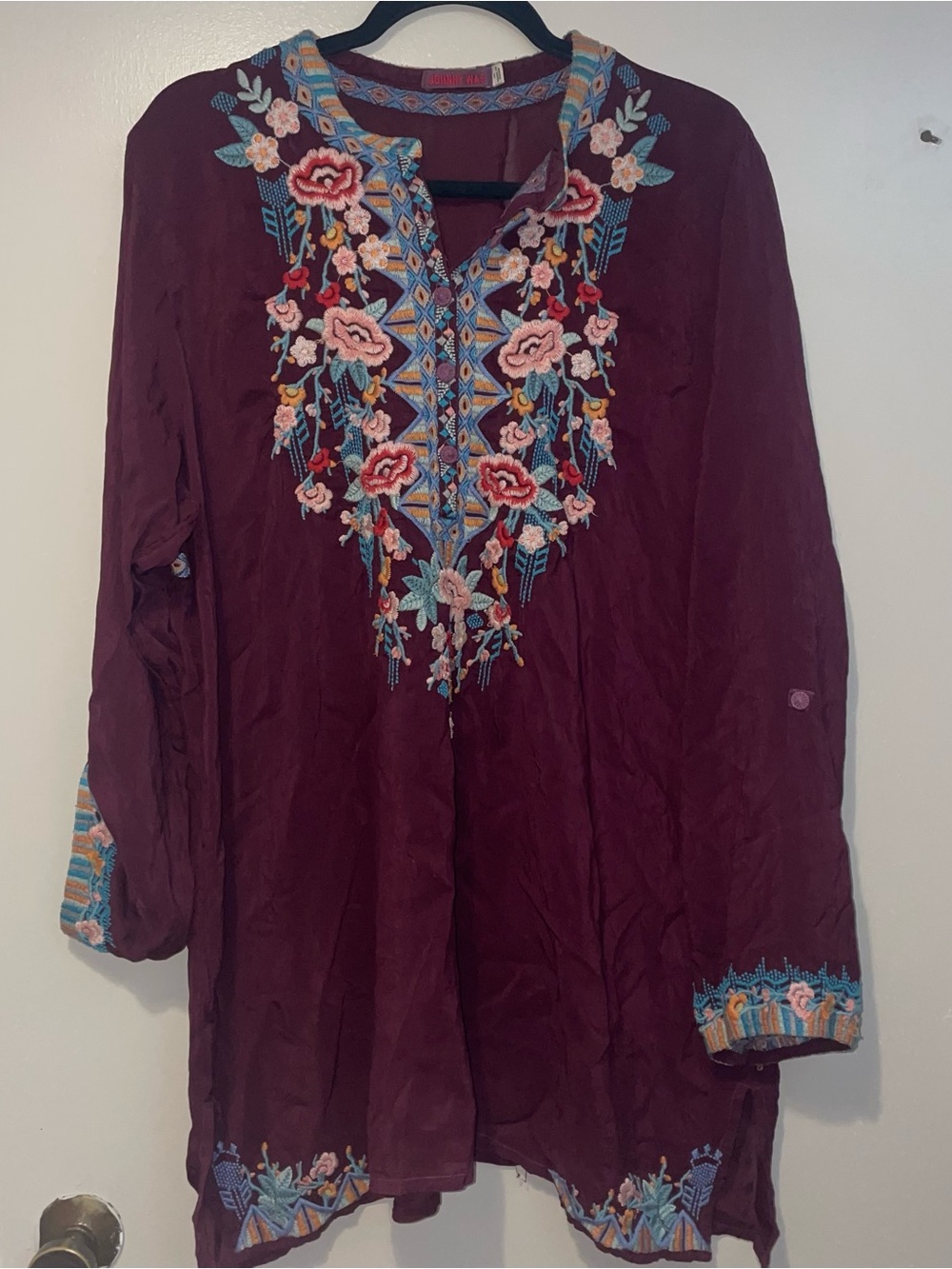 Johnny Was Beatrix Tunic in brandy